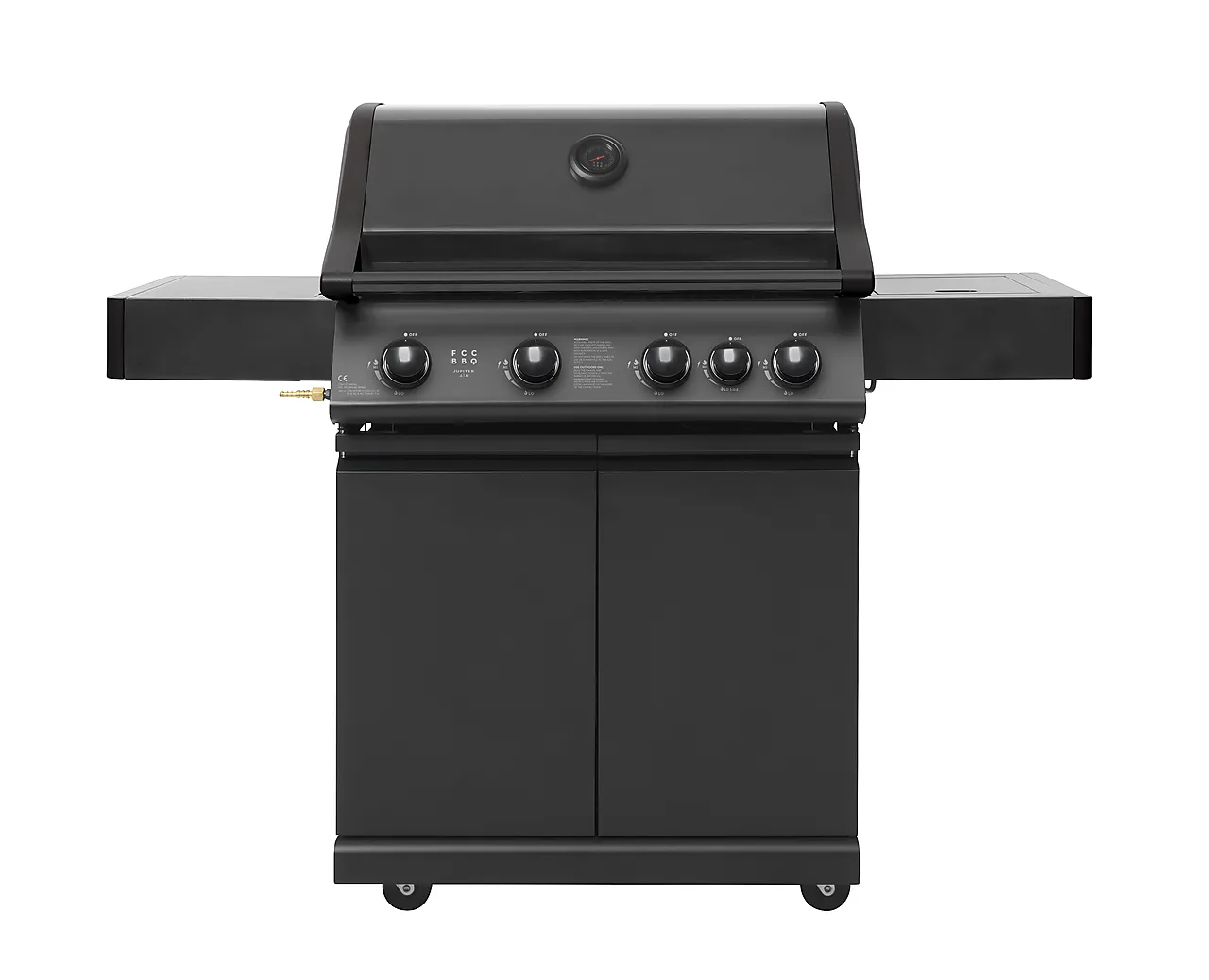 FCC Gassgrill Jupiter 4.1 svart med 17,5 kW kapasitet og 4 brennere null - null - 2 - Miniatyr