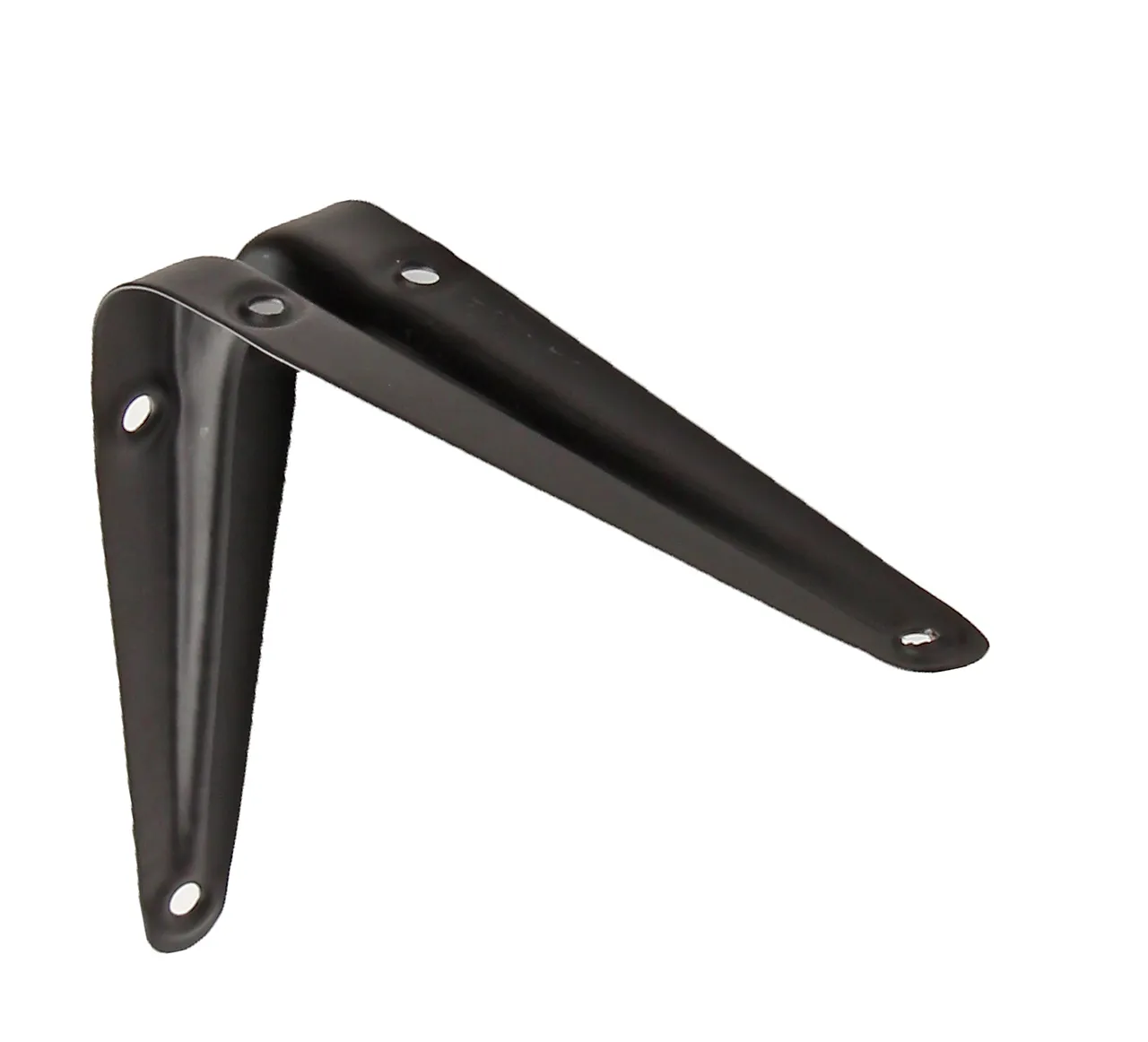 Hyllevinkel oppresset 125x150 mm sort