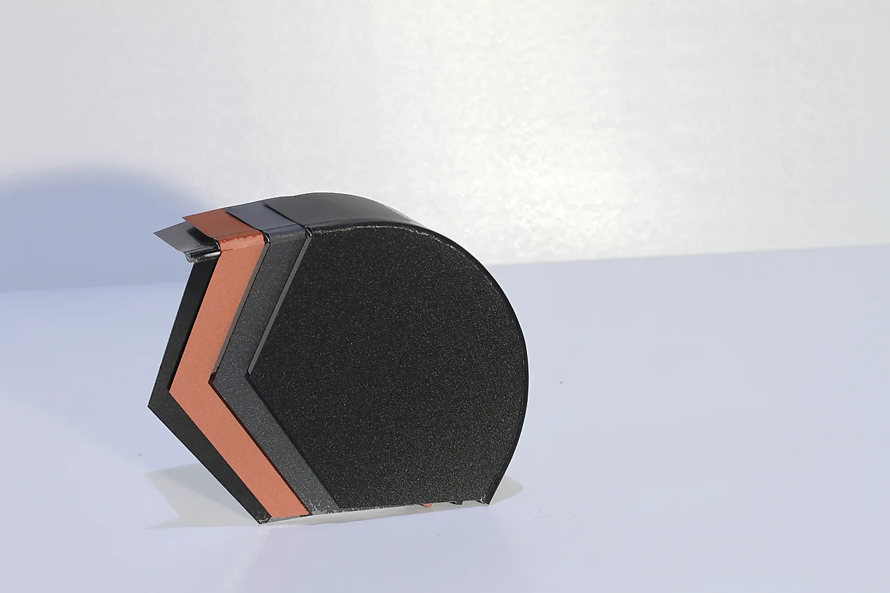 Endelokk møne tsp matt pu sort alsvåg endelokk til mønepanne