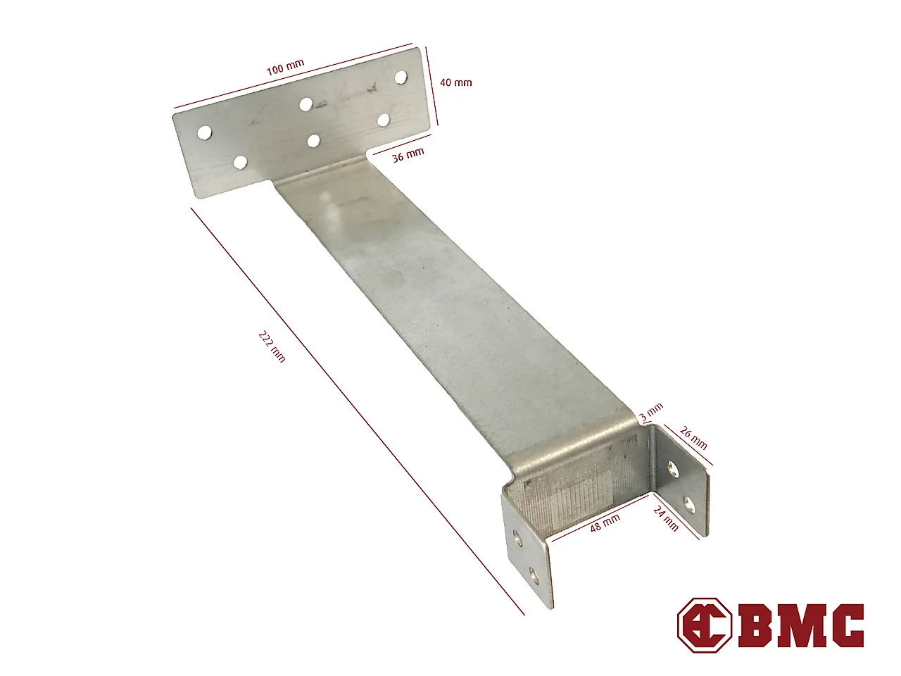 Nedforingsbøyle galv 22,2x6,8x10 cm 100 stk/esk