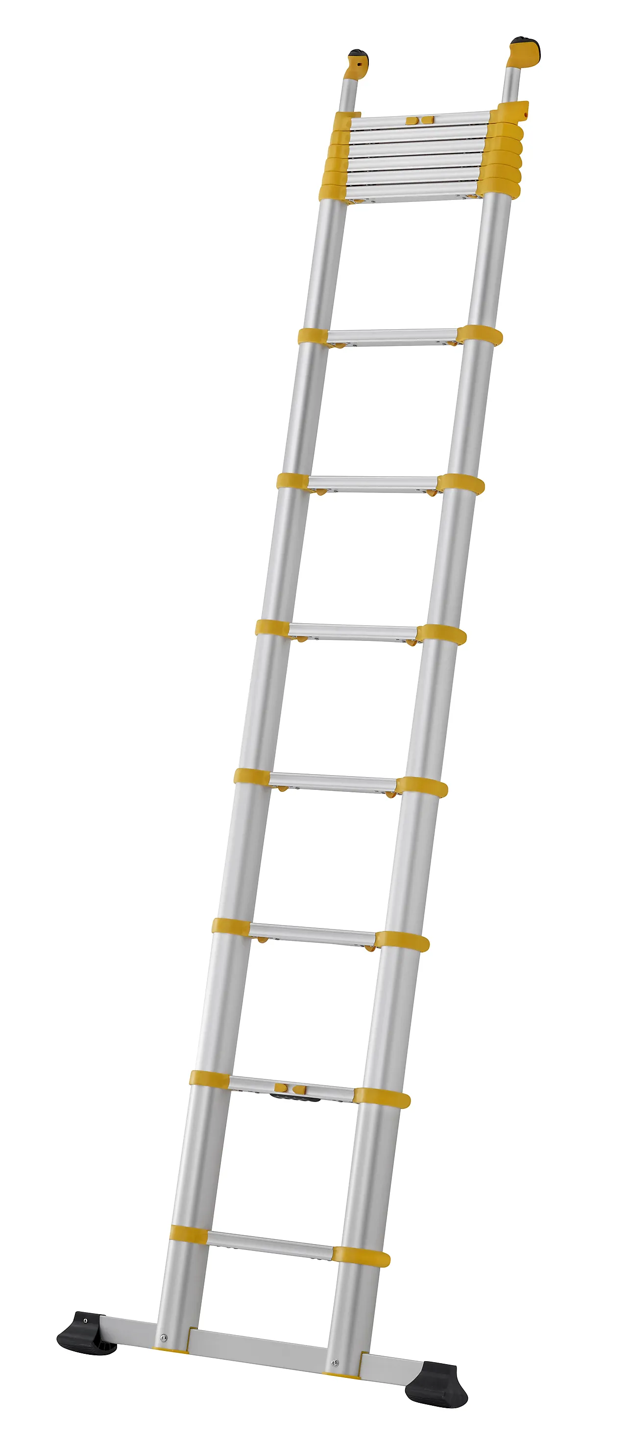 Teleskopstige tlp 4 meter m/stigefot null - null - 2 - Miniatyr